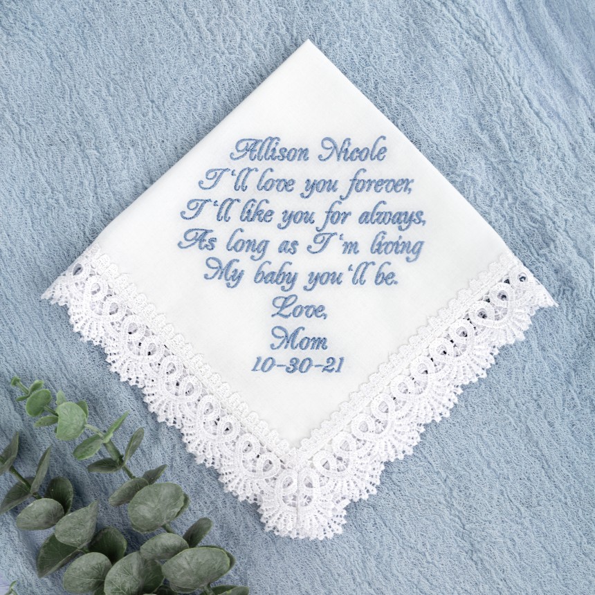 Blue 2024 handkerchief bride