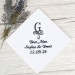 Embroidered Best Man Handkerchief with Monogram, Bride and Groom's Names, and Wedding Date - Personalized Keepsake